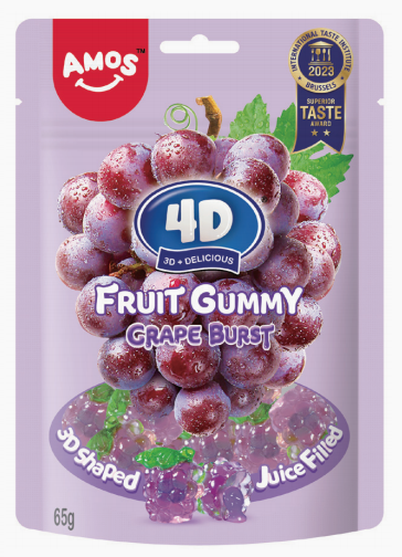 Grape fruit gummy candy
