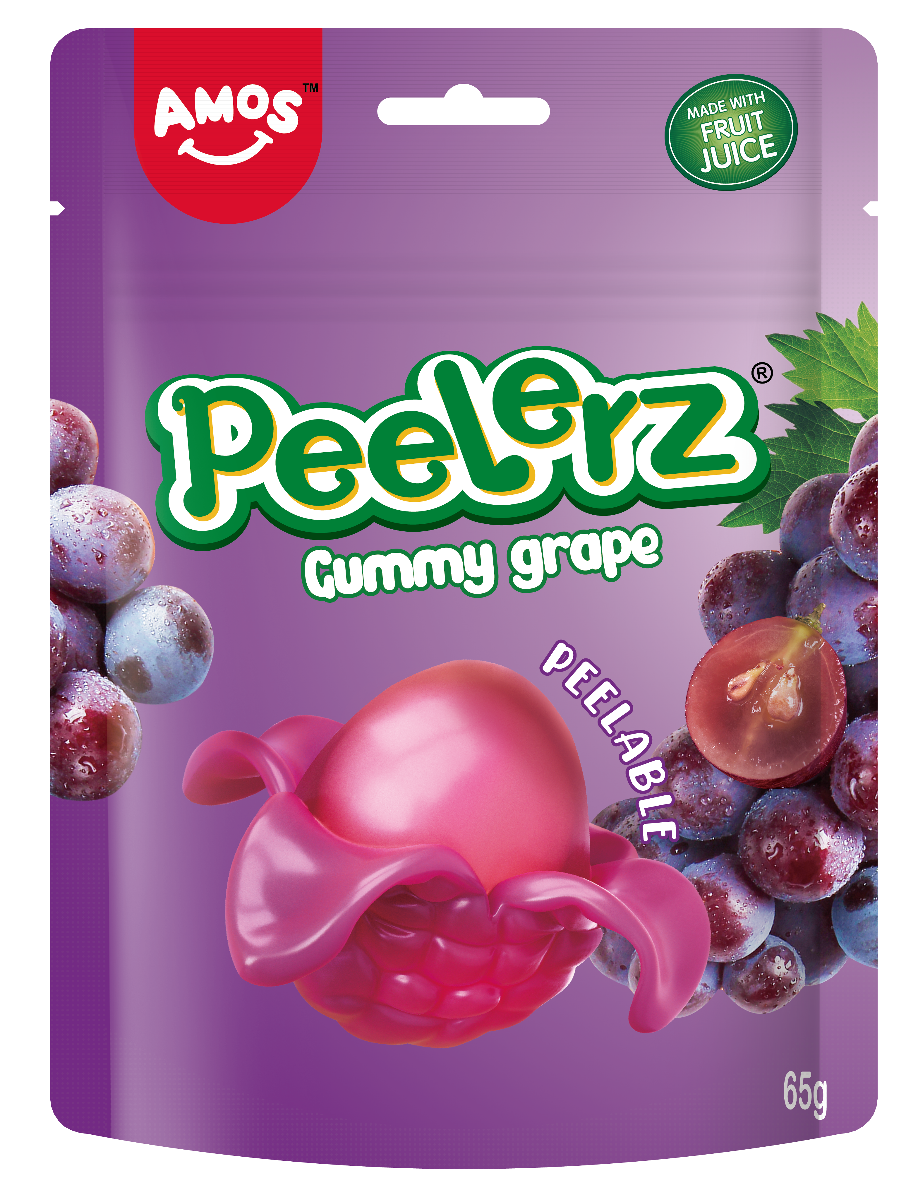 Grape fruit gummy candy