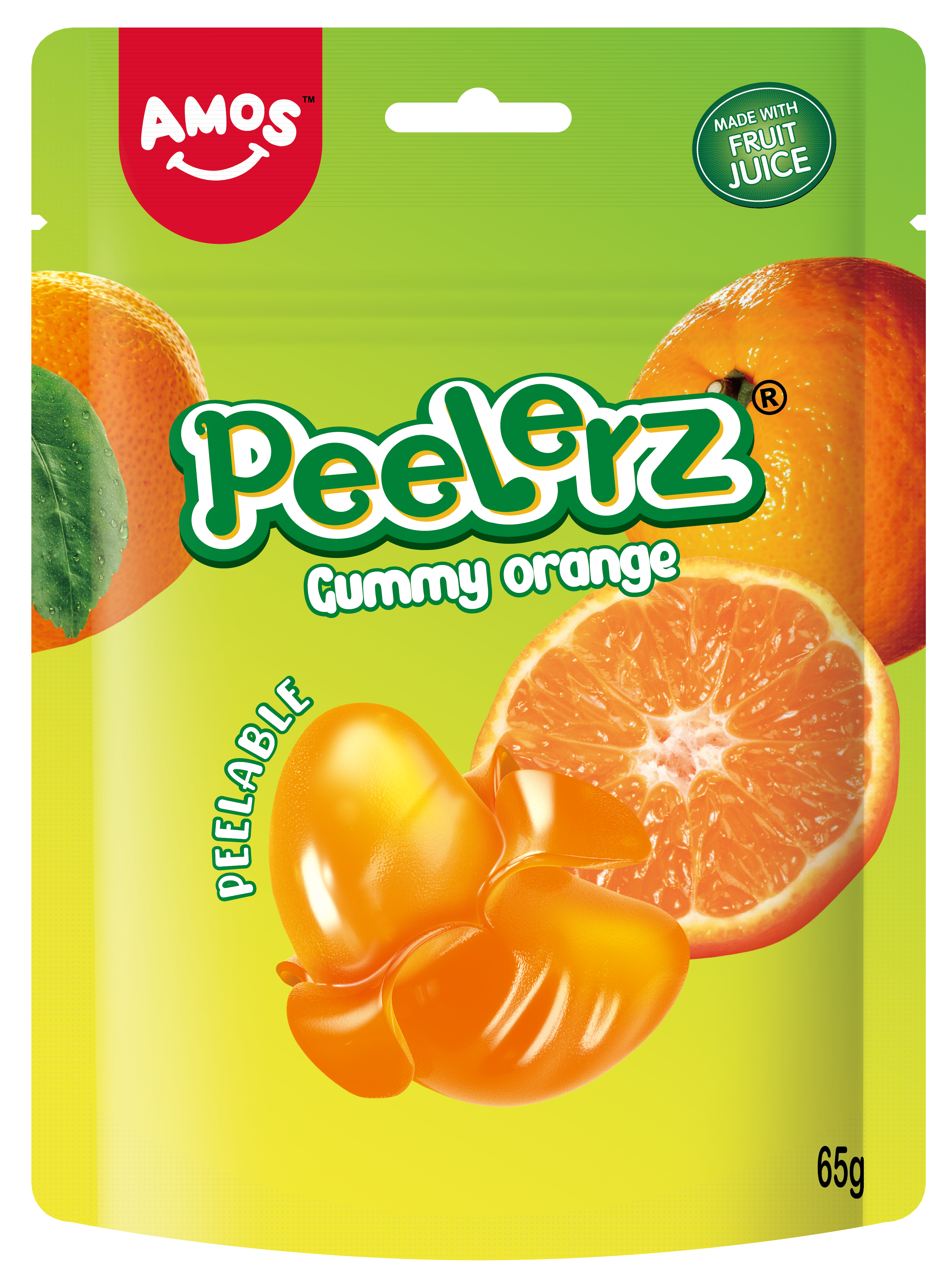 Orange fruit gummy candy